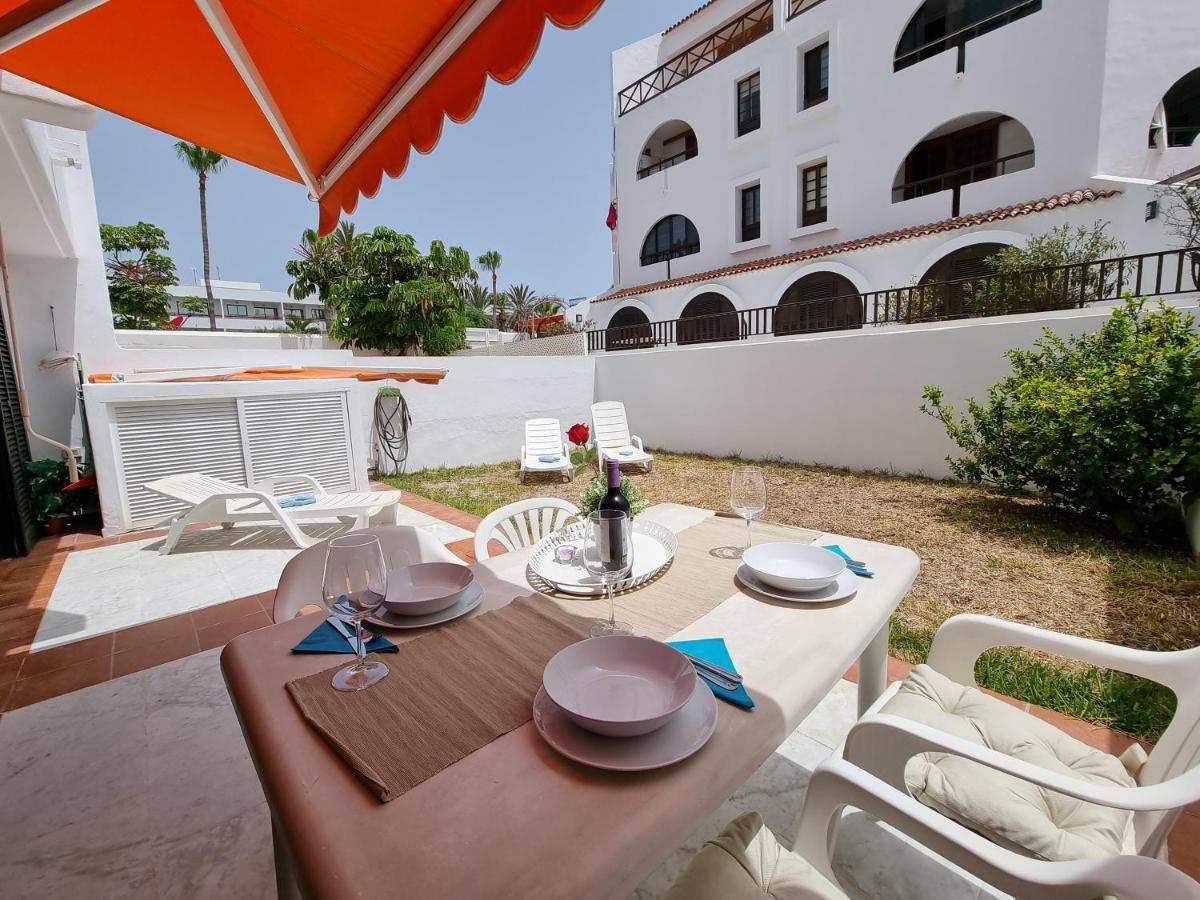 Casa Teide, Ground Floor Apartment Parque Santiago 1, Heated Pool, 100 M To Sea And Beach, Wifi Playa de las Americas  Luaran gambar